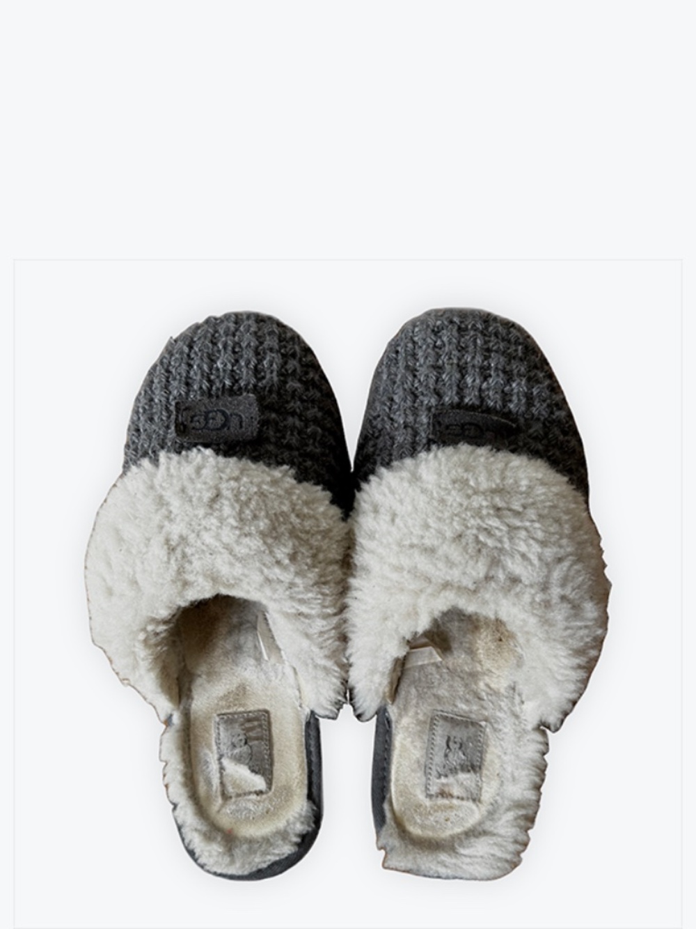 UGG® Cozy Knit Slipper | Size 9 - Picture 3 of 4